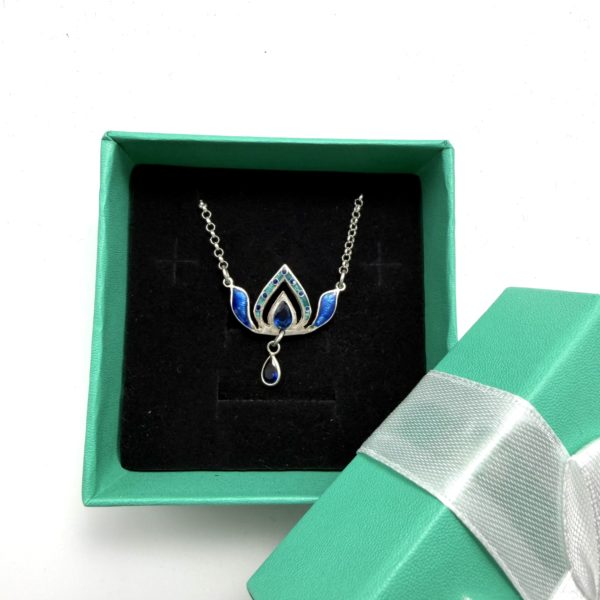 Lotus By Argento  ვერცხლი999/მინანქარი