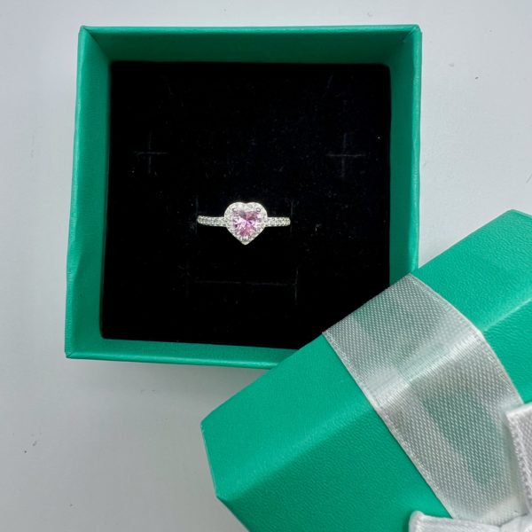 ბეჭედი " ვარდისფერი გული"