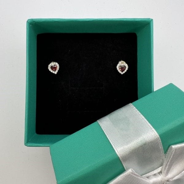 925 ვერცხლის საყურეები "გულები "