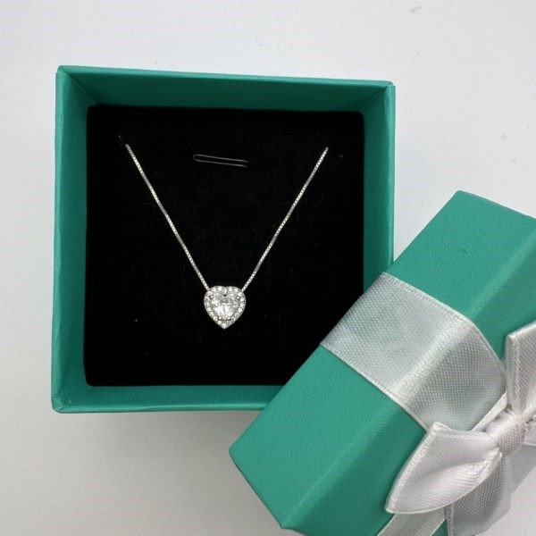 925 ვერცხლის  გულის ყელსაბამი 