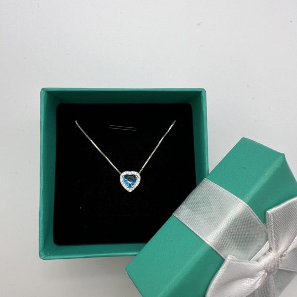 925 ვერცხლის გულის ყელსაბამი